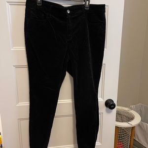 Loft Plus Velvet Skinny Jeans - Curvy 16 - black